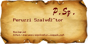 Peruzzi Szalvátor névjegykártya